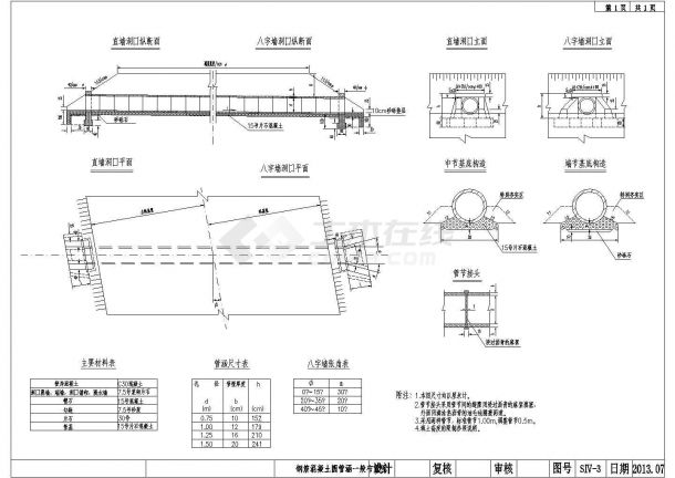 [重庆]村级公路涵洞工程设计施工图117张(圆管涵盖板涵)